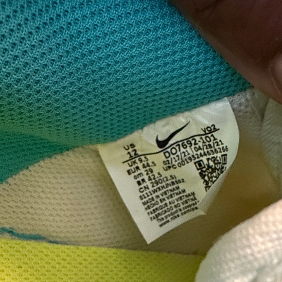 Nike Air Force 1 Low Crater M2Z2 Low-Top with Teal Collar(worn 2x) - Picture 2 of 5